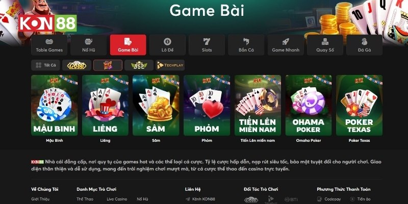 Sảnh game bài đổi thưởng RIKVIP